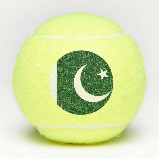 Penn tennis ball with flag of Pakistan (Front)