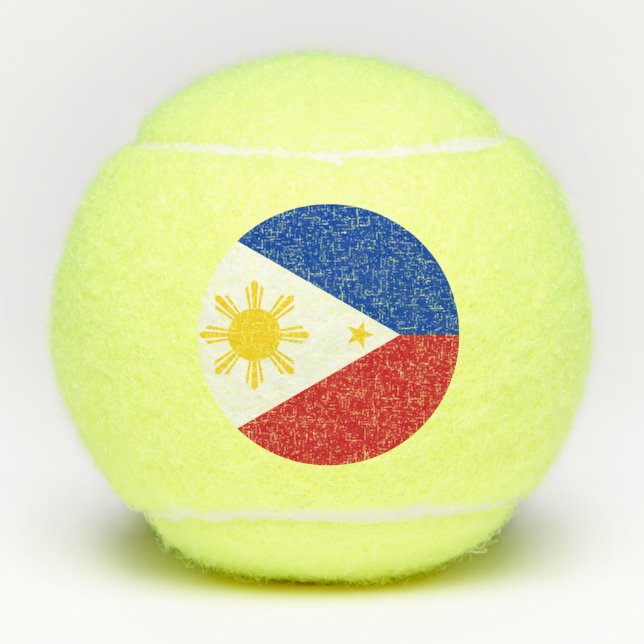 Penn tennis ball with flag of Philippines (Front)