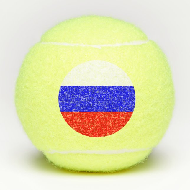 Penn tennis ball with flag of Russia (Front)