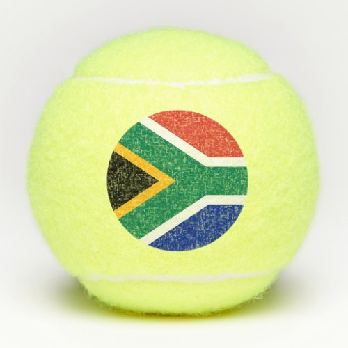 Penn tennis ball with flag of South Africa