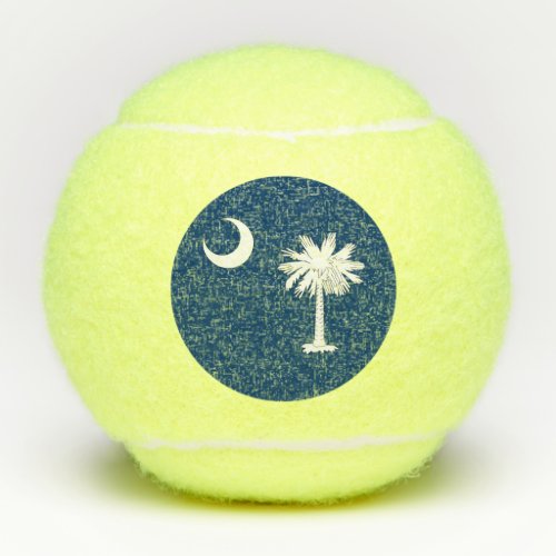 Penn tennis ball with flag of South Carolina USA