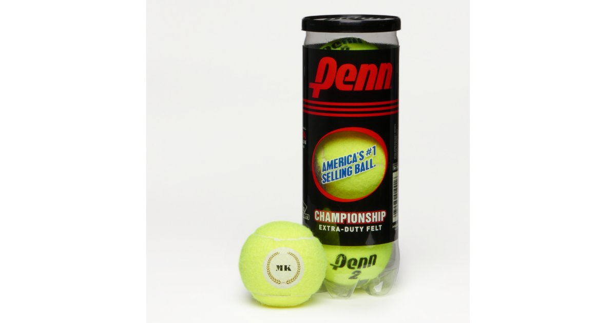 Penn Tennis BallsCustom Initials Tennis Balls Zazzle