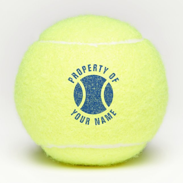 Penn tennis can sleeve with custom yellow balls (Front)