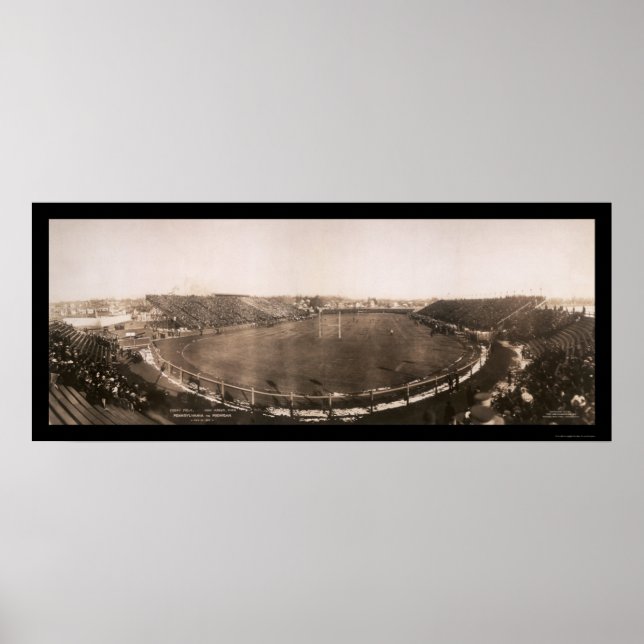 Penn vs. Michigan Football Game Photo 1905 Poster (Front)