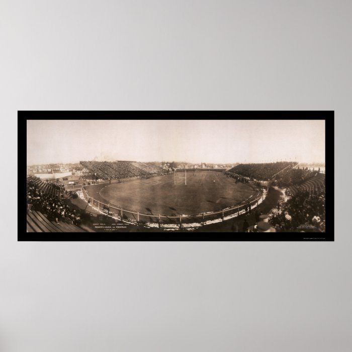 Penn vs. Michigan Football Game Photo 1905 Poster