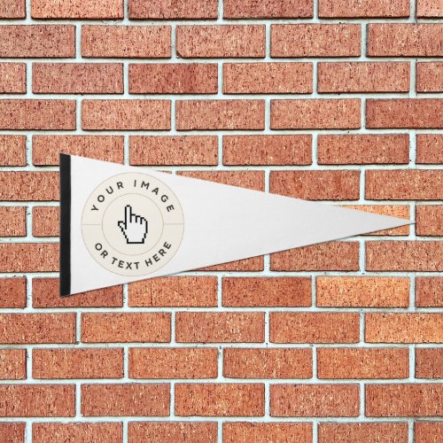 Pennant 12X30 _ Custom add imagetext  Pennant Flag