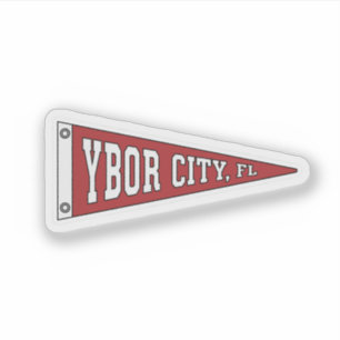 Pennant of Ybor City - Florida Sticker