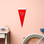 Pennant Sports Flag uni Red<br><div class="desc">With the ability to put your own image (photo, logo) and/or own text (content, font, color, size, location) on this product. Click on the button "Customize" or "Personalize" for any updates! Met de mogelijkheid om eigen afbeelding (foto, logo) en/of eigen tekst (inhoud, lettertype, kleur, grootte, locatie) toe te voegen. Klik...</div>