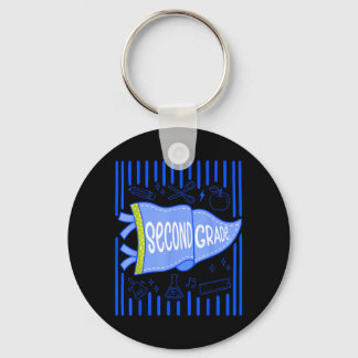 Pennants Ed 2nd Grade Boys Back To School Second Keychain