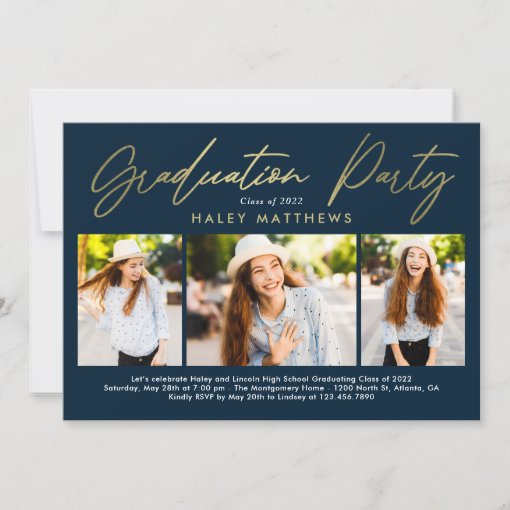 Penned Party Graduation Party Invitation | Zazzle