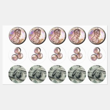 Pennies And Hundreds Kids' Labels by gravityx9 at Zazzle