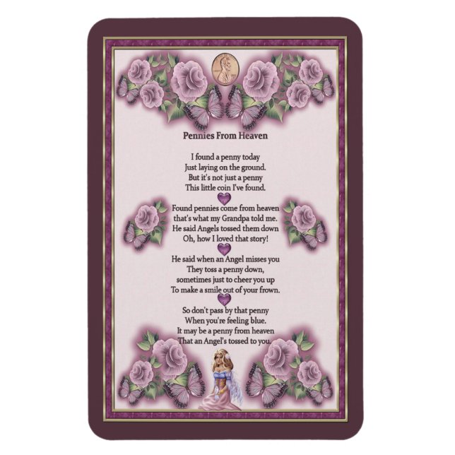 Pennies From Heaven Angel Magnet (Vertical)