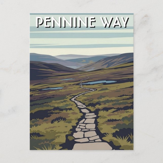 Pennine Way England Travel Postcard (Front)