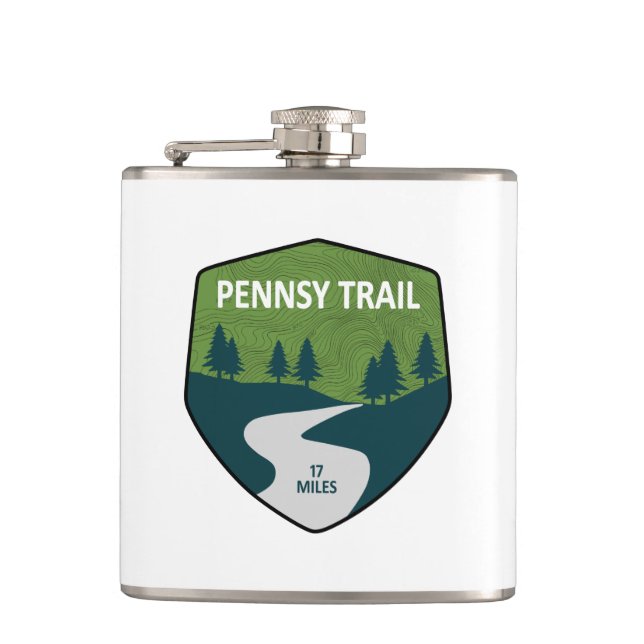 Pennsy Trail Indianapolis Flask (Front)