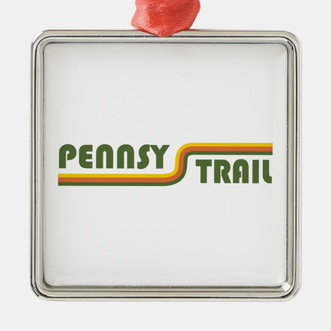 Pennsy Trail Indianapolis Metal Ornament (Front)