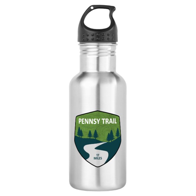 Pennsy Trail Indianapolis Stainless Steel Water Bottle (Front)