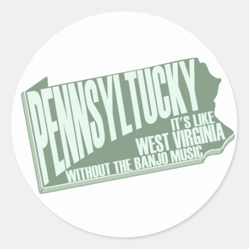Pennsyltucky Classic Round Sticker