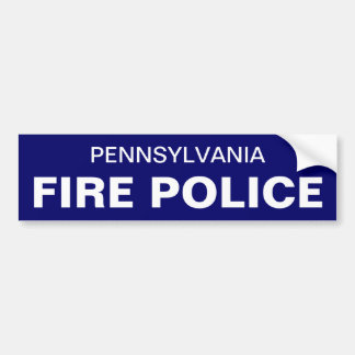 Pennsylvanai Fire Police Bumper Sticker