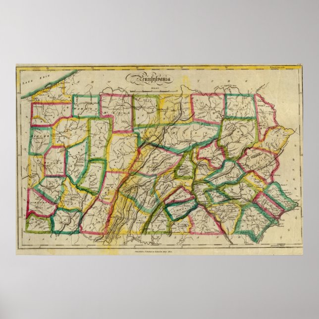 Pennsylvania 1818 Edition Poster (Front)