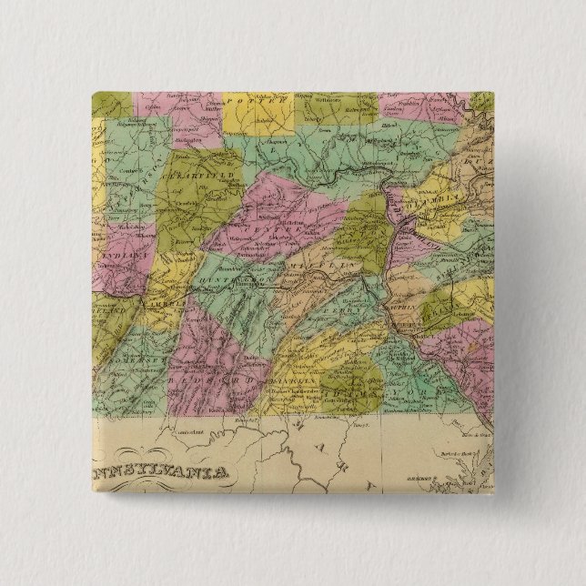 Pennsylvania 4 pinback button (Front)