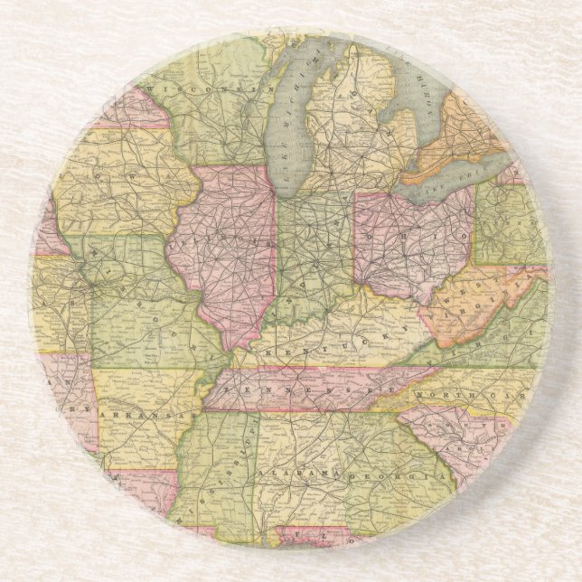 Pennsylvania 6 drink coaster (Front)