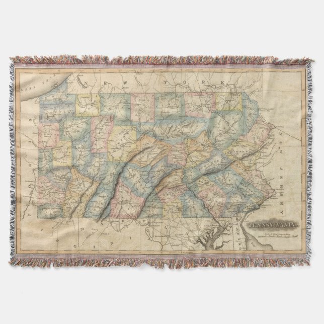 Pennsylvania 8 throw blanket (Front)
