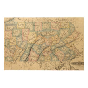 Pennsylvania 8 wood wall art