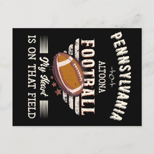 Pennsylvania Altoona American Football Postcard