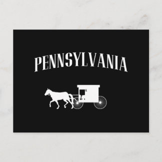Pennsylvania Amish Carriage Postcard