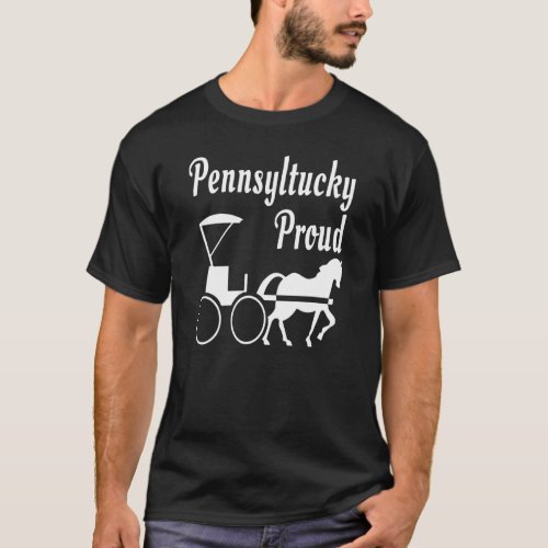 Pennsylvania Amish Horse And Buggy Pennsyltucky Me T_Shirt