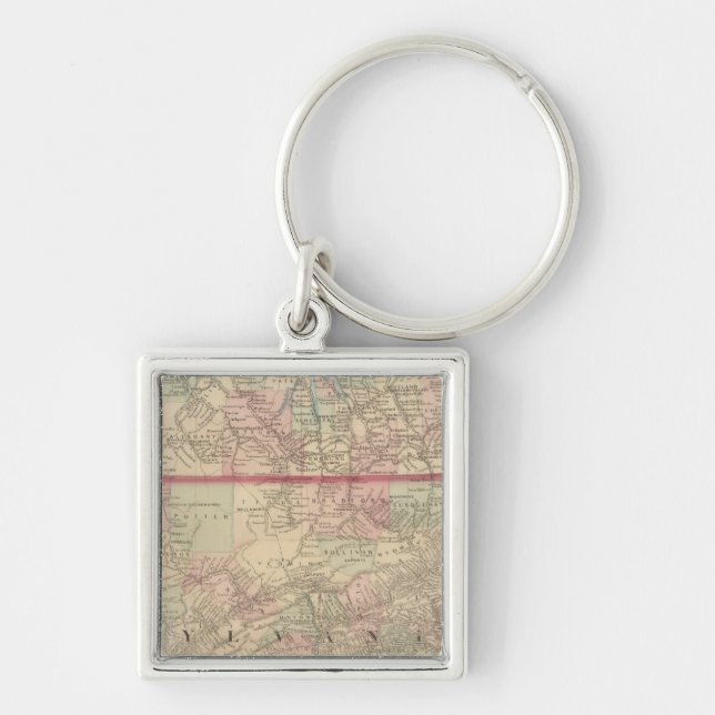 Pennsylvania and New Jersey Keychain (Front)