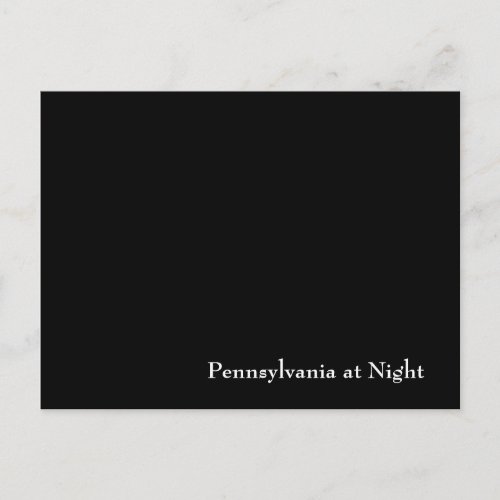 Pennsylvania at Night Postcard