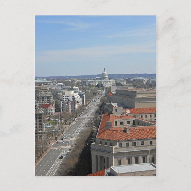 Pennsylvania Ave Capitol Building Washington DC 02 Postcard (Front)