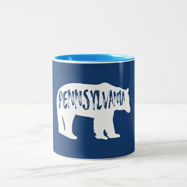 Pennsylvania Bear Two-Tone Coffee Mug (Center)