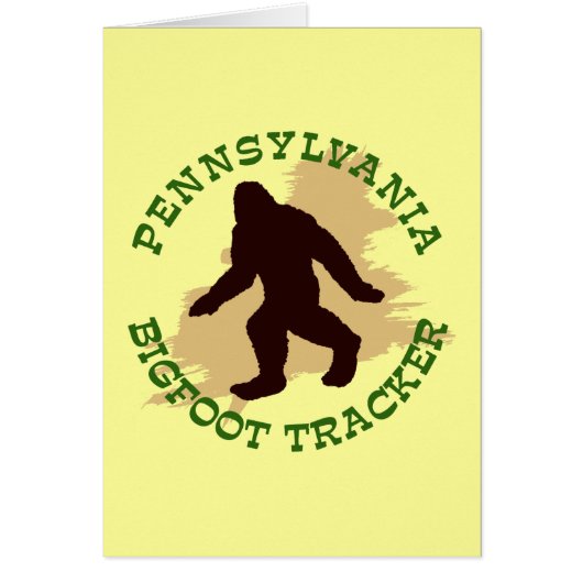 Pennsylvania Bigfoot Tracker Cards (Front)
