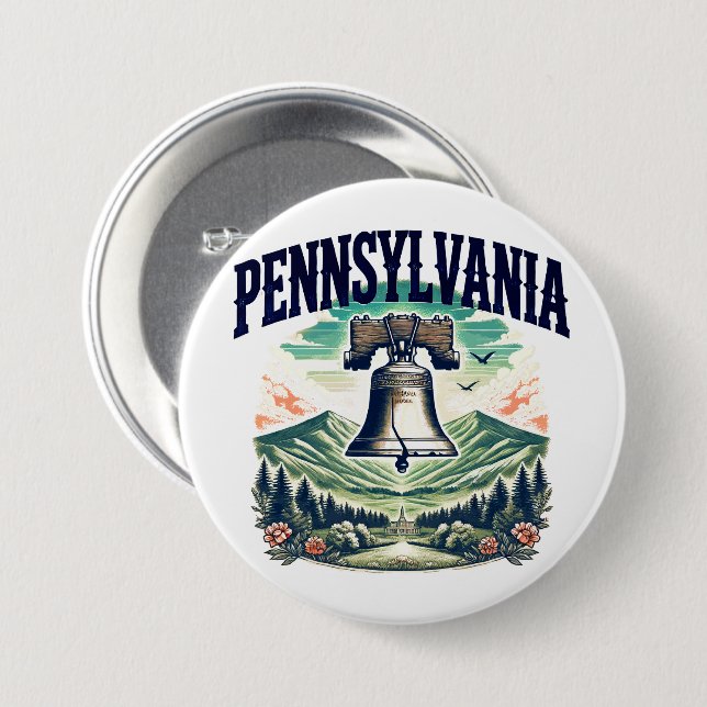 Pennsylvania Button (Front & Back)