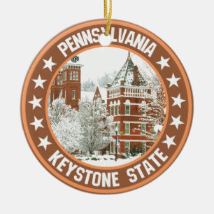 Pennsylvania                                       ceramic ornament