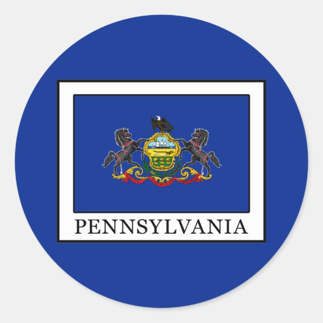 Pennsylvania Classic Round Sticker (Front)
