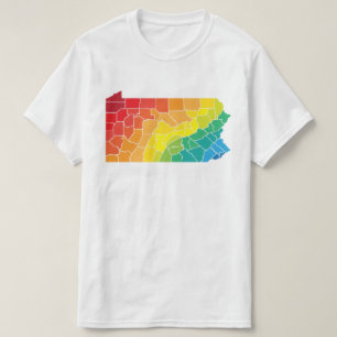 pennsylvania color counties T-Shirt