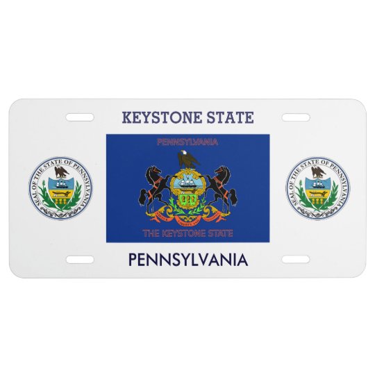 Pennsylvania Custom Front License Plate
