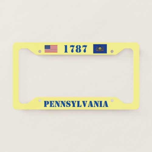 Pennsylvania Custom License Plate Frame
