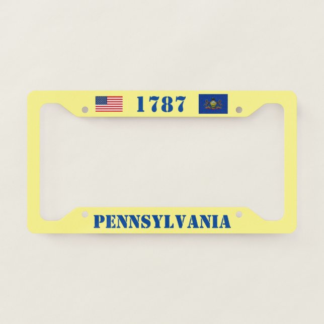 Pennsylvania Custom License Plate Frame (Front)