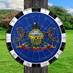 Pennsylvania Dartboard & Pennsylvania Flag / board