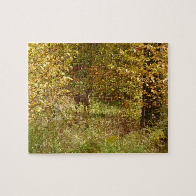 Pennsylvania Deer in Fall Nature Jigsaw Puzzle (Horizontal)