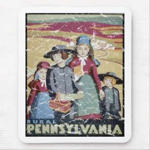 Pennsylvania - distressed mouse pad