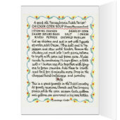 Pennsylvania Dutch Chicken Corn Soup Recipe Cards (Inside (Left))