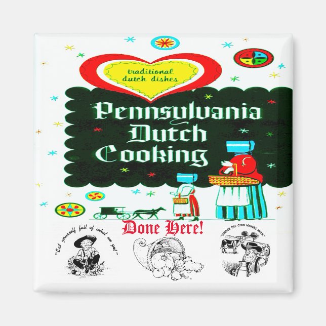 "PENNSYLVANIA Dutch COOKERY" Magnet (Front)
