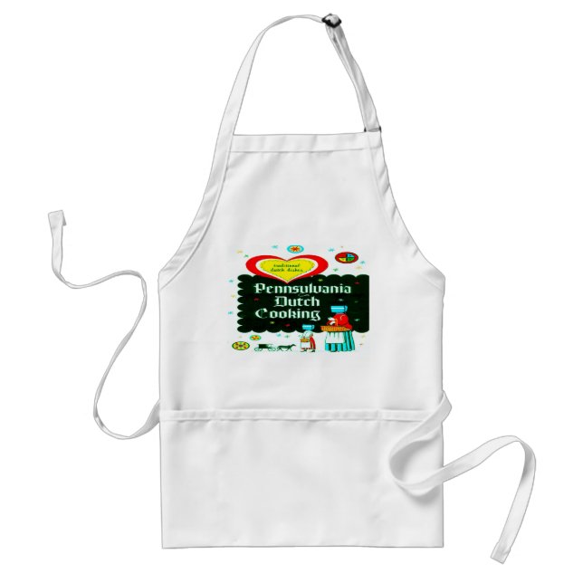 "PENNSYLVANIA DUTCH COOKING" ADULT APRON (Front)