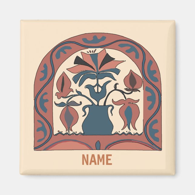 Pennsylvania Dutch Hex Sign, add names Magnet (Front)