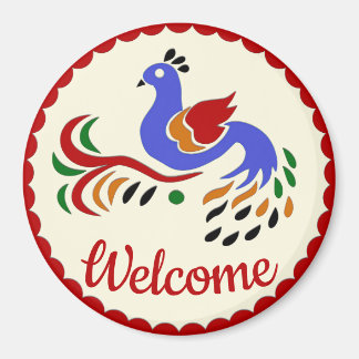 Pennsylvania Dutch Hex Sign , add text Magnet